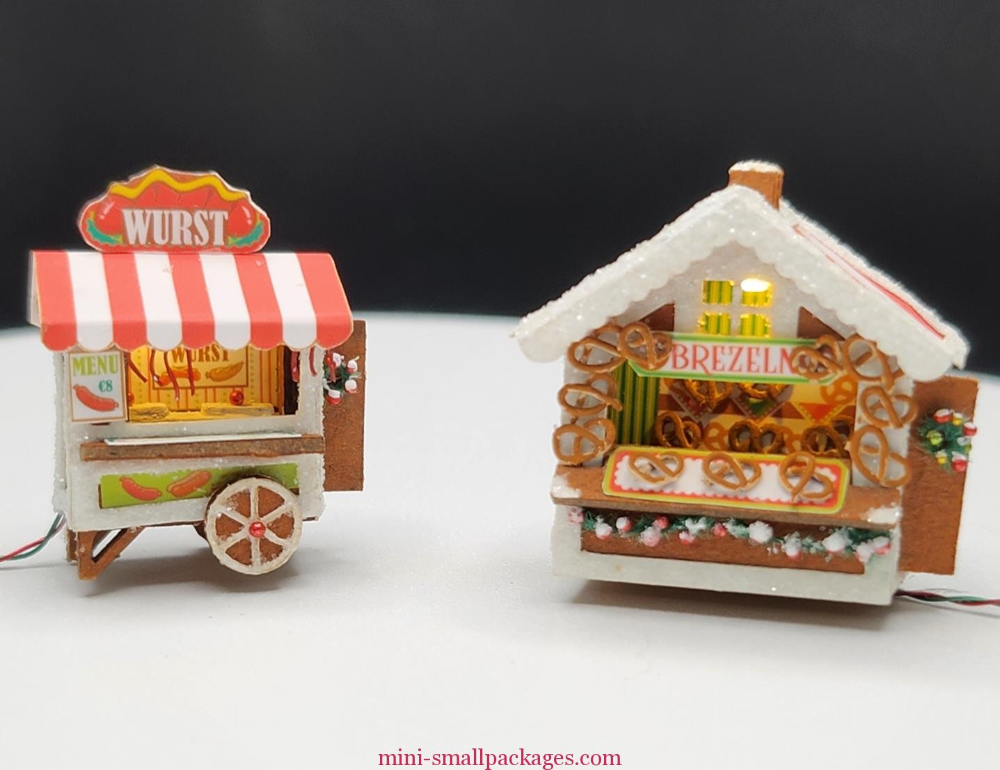 Read more about the article Gingerbread Pretzel Stall and Wurst Cart